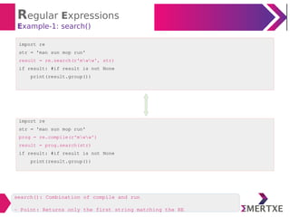 Python : Regular expressions | PPT