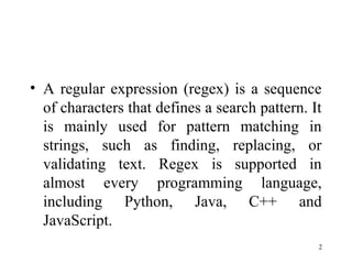 Comprehensive Guide to Regular Expressions and Finite Automata in ...