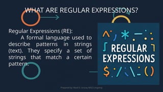 Regular Expressions and Languages (2025 Edition) - Automata | PPTX