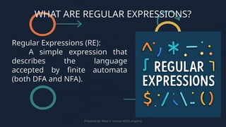 Regular Expressions and Languages (2025 Edition) - Automata | PPTX