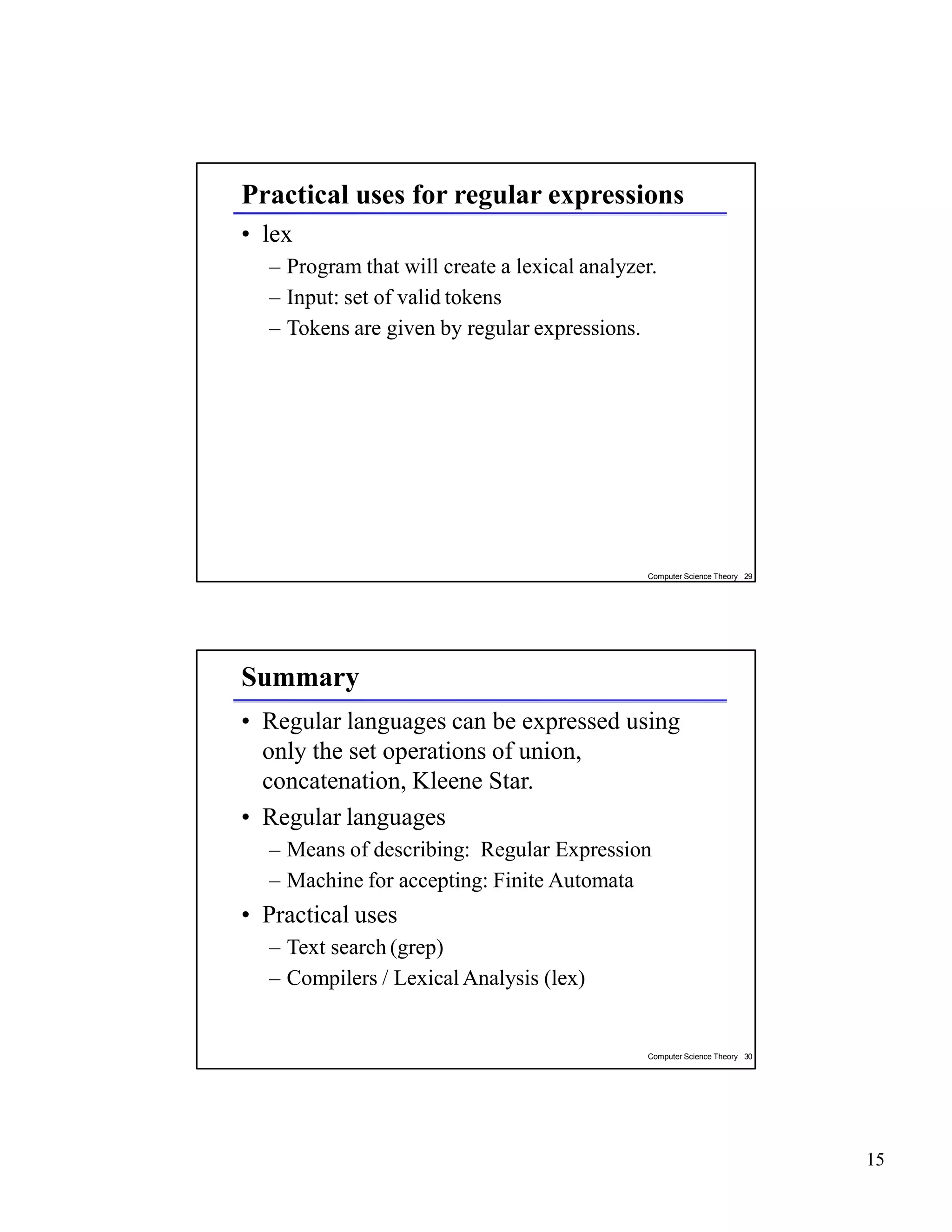 Regular expressions h1 | PPTX
