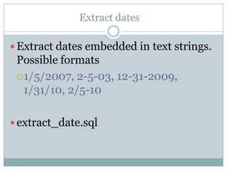 Regular expressions in oracle | PPSX