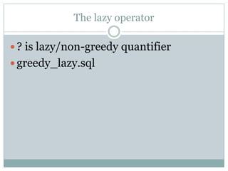 Regular expressions in oracle | PPSX