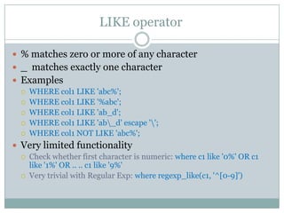 Regular expressions in oracle | PPSX