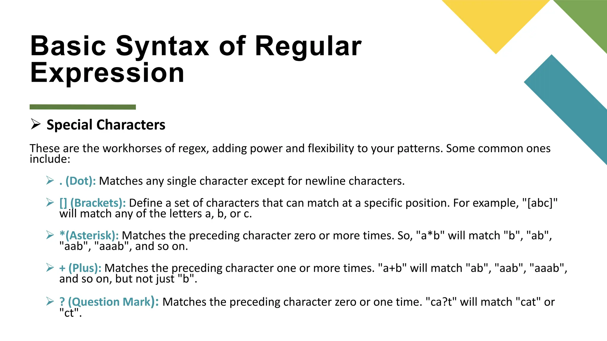 Regular Expressions(Theory of programming languages)) | PPT