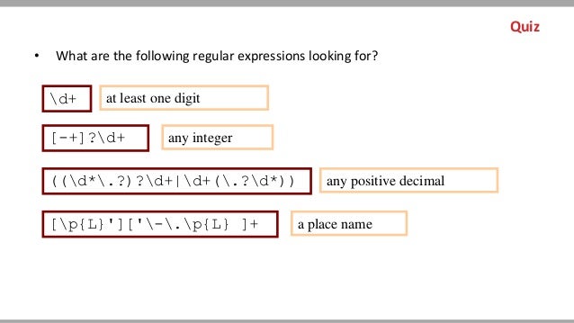 Regular expressions