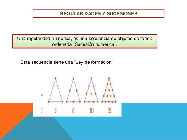 Regularidades y sucesiones