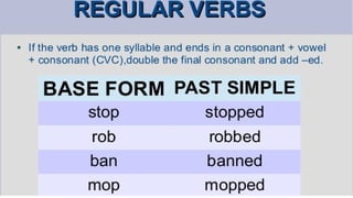 PAY REGULAR OR IRREGULAR VERB intelligence overview