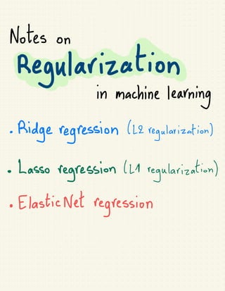 Regularisation in Machine Learning notebook | PDF