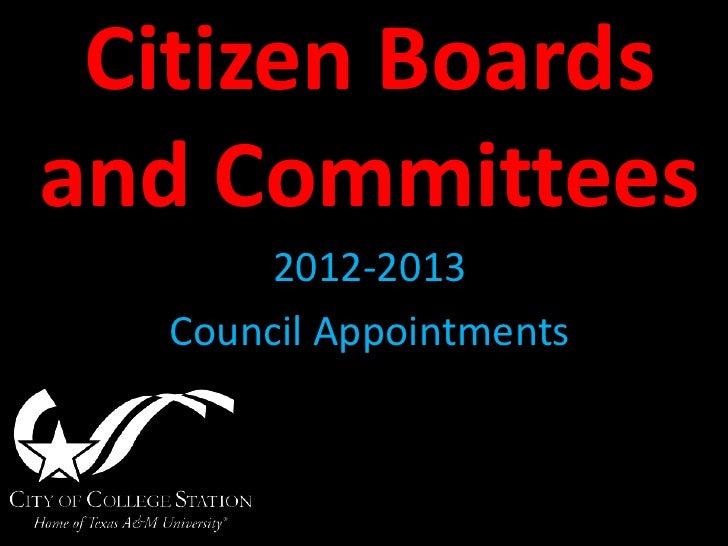 Citizen Boards and Committees Update