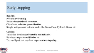 Regularization Pytorch Regularization for learning good knowledge | PDF