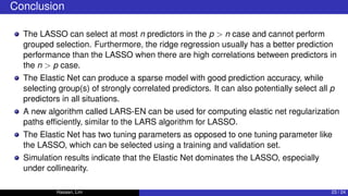 Regularization and variable selection via elastic net | PDF
