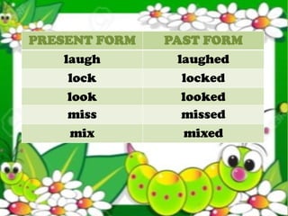 Regular Verbs. for Grade 5 lesson ppt pptx | PPTX
