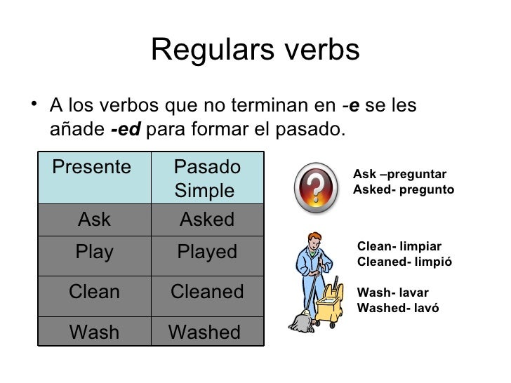 Wash Verbo Regular O Irregular Ideas Of Europedias
