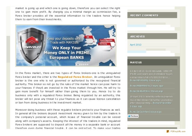 Non regulated forex brokers