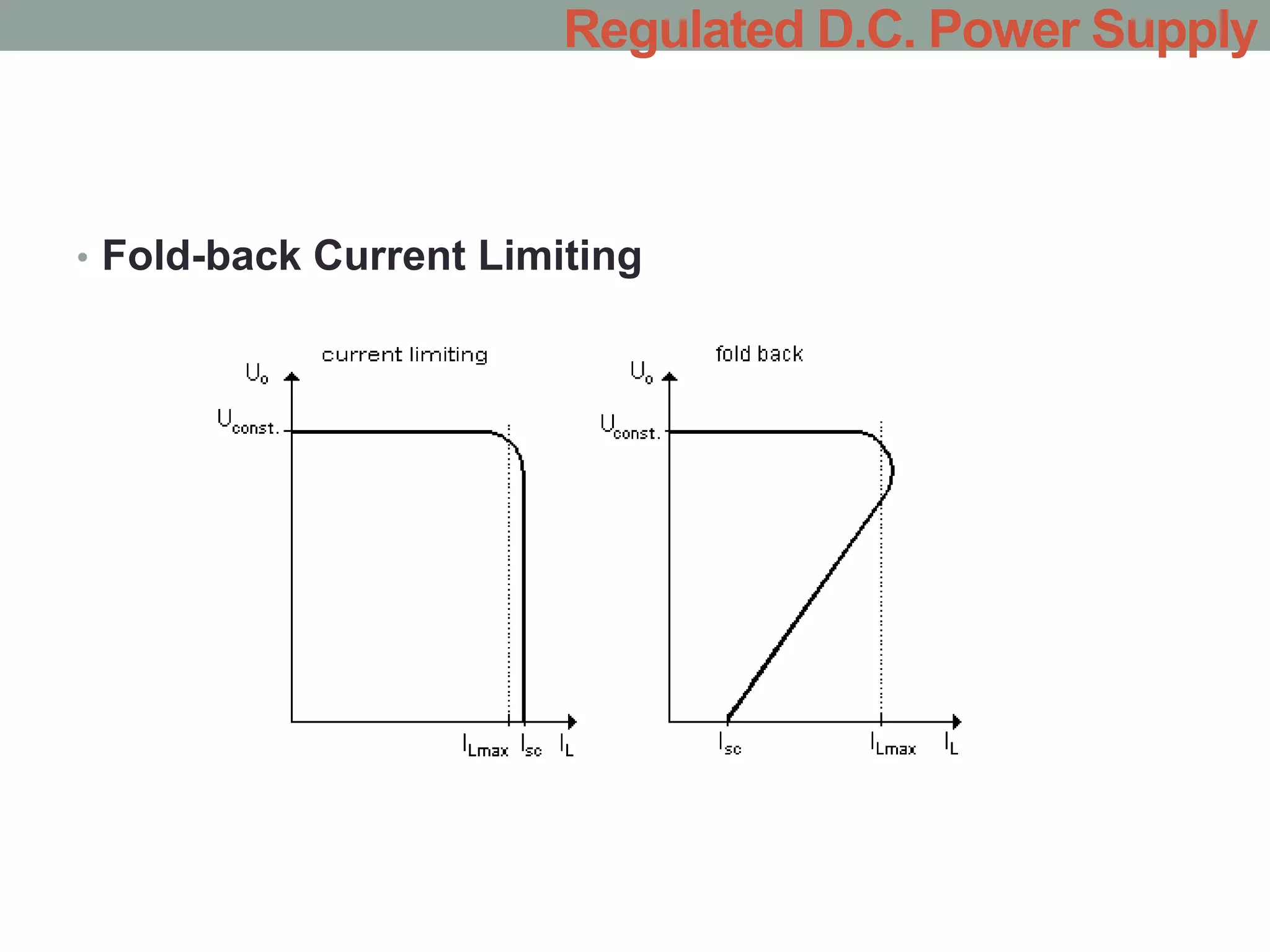 • Fold-back Current Limiting
Regulated D.C. Power Supply
 