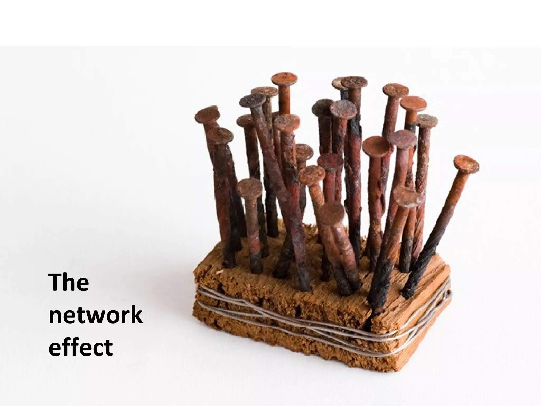 The
network
effect
 