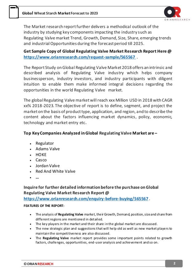 Regulating Valve Market Potential Growth Share Demand And Analysis