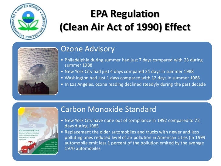 Regulation greatly reduced air pollution