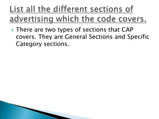 Regulation of advertising in the uk | PPTX