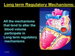 Regulation of arterial blood pressure | PPTX