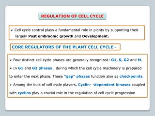 Regulation of cell cycle and cell division | PPTX