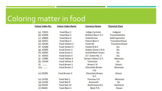 Regulation of food additive & regulation of dietary supplements in ...
