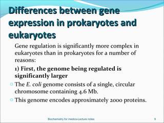Regulation of gene expression in eukaryotes | PPT