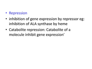 Regulation of gene expression ppt (1) | PPTX