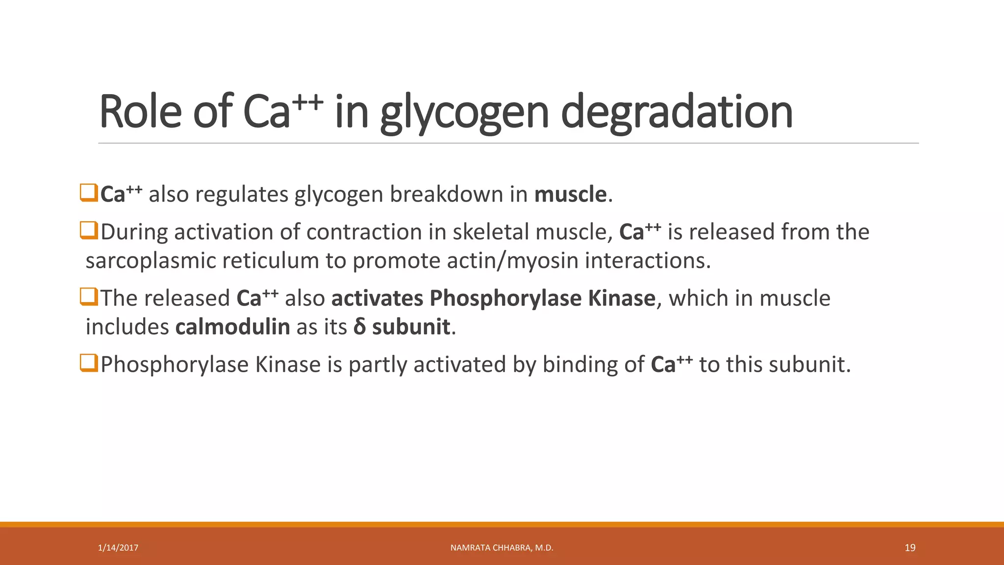 Regulation of glycogen metabolism | PPTX