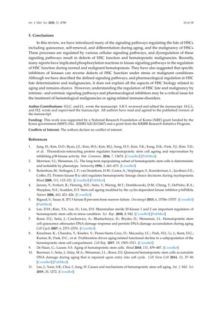 Regulation of Hematopoietic Stem Cell Fate and Malignancy During Aging ...