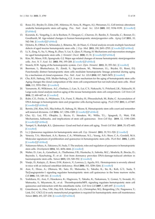 Regulation of Hematopoietic Stem Cell Fate and Malignancy During Aging ...