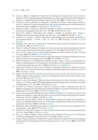 Regulation of Hematopoietic Stem Cell Fate and Malignancy During Aging ...