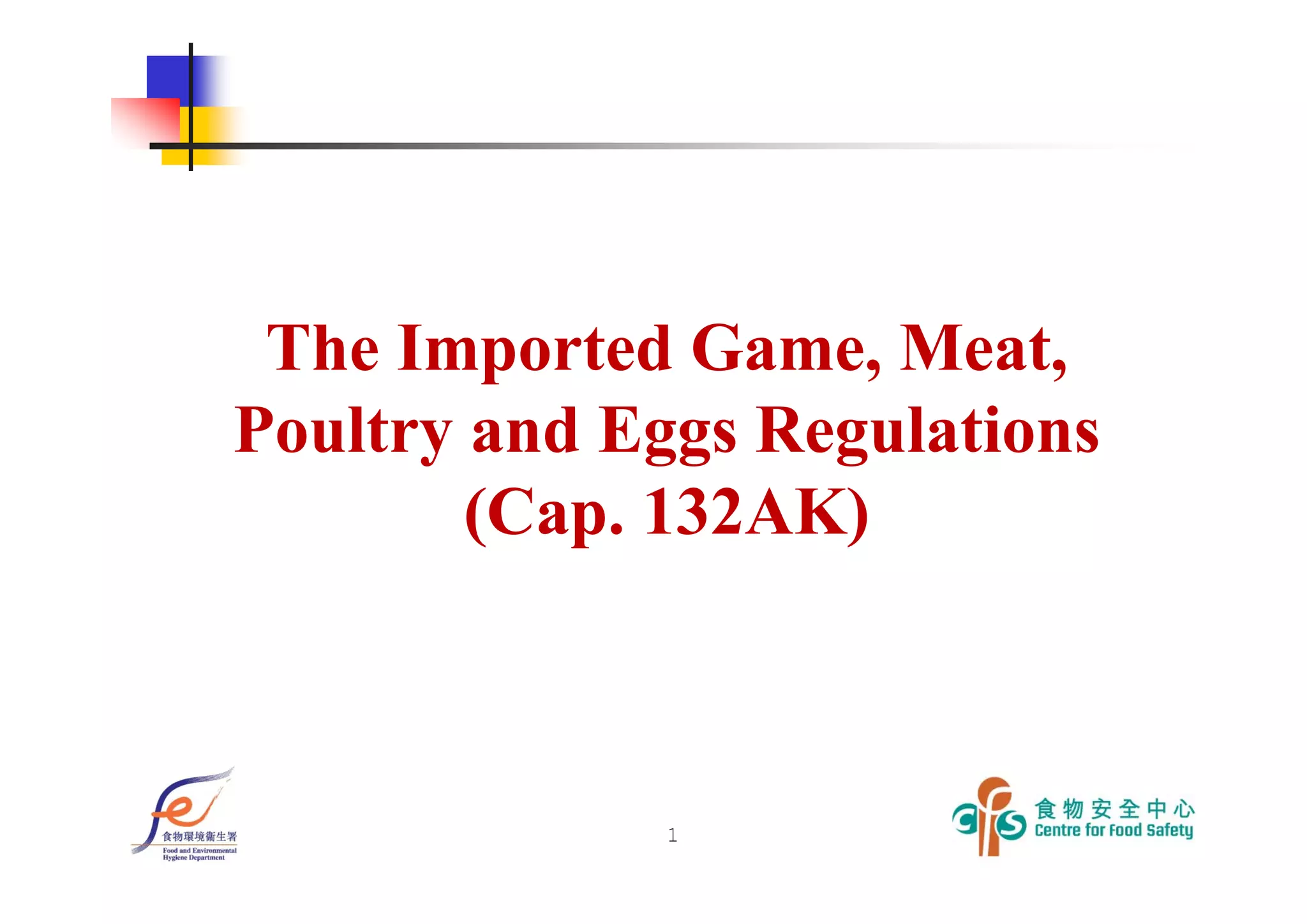 Regulation of Imported Poultry Eggs Cap132AK_2015 PPT