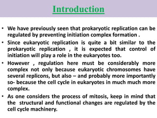 Regulation of mitotic cell cycle in eukaryotes | PPTX