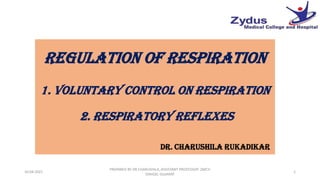 Voluntary control of respiration, respiratory reflexes 