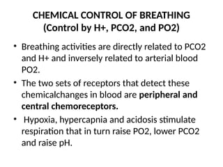 Po2 Pco2 Respiration REGULATION OF RESPIRATION and under.pptx