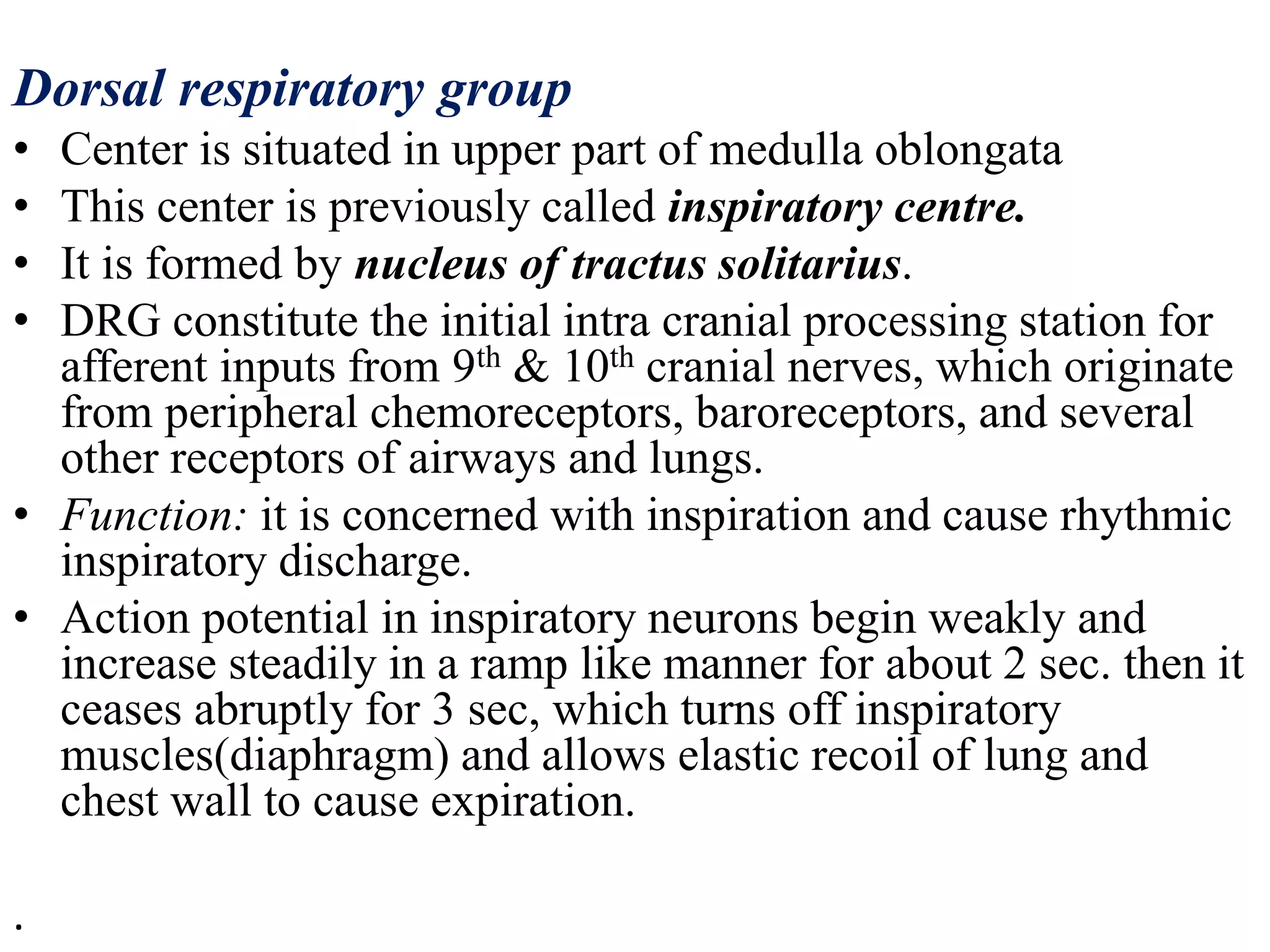 Respiratory Ramp Regulation of ventilation Dr. MADHUKIRAN, MD.PULMONOLOGY | PPTX