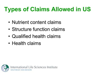 Regulations for Functional Foods in SE Asia | PDF