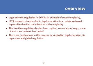 Supercomplexity Regulation slides | PPTX
