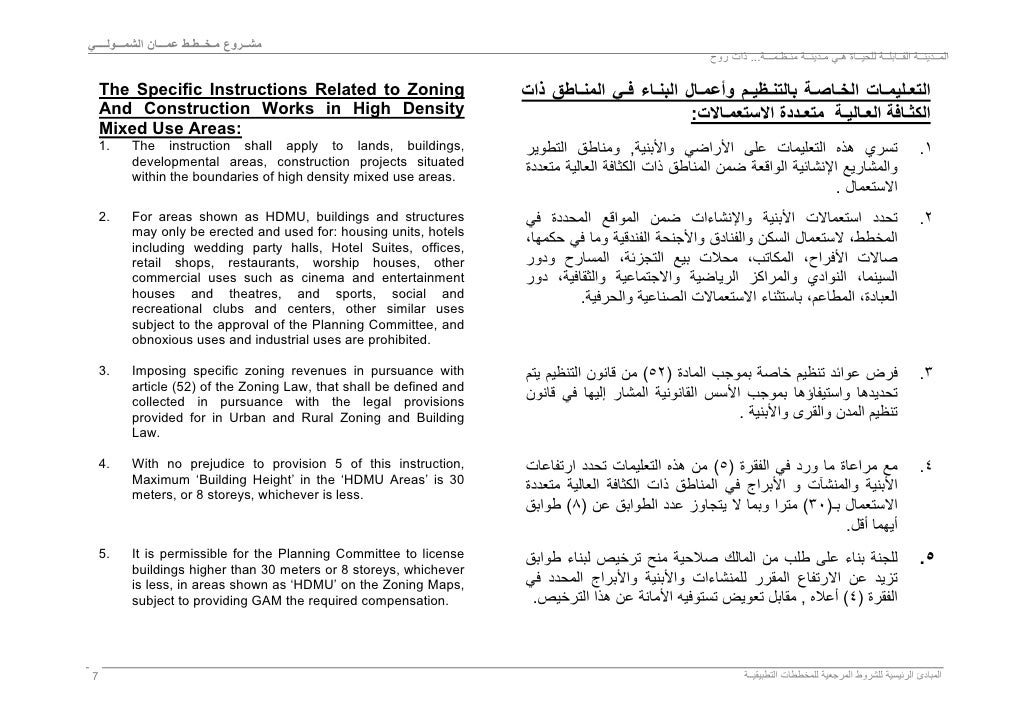 Regulations updated for HDMU (arabic & english) Amman Institute