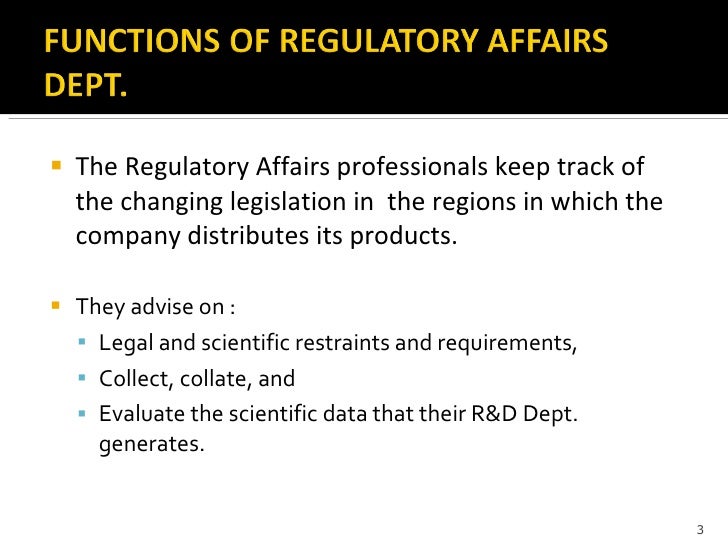 Regulatory Affairs
