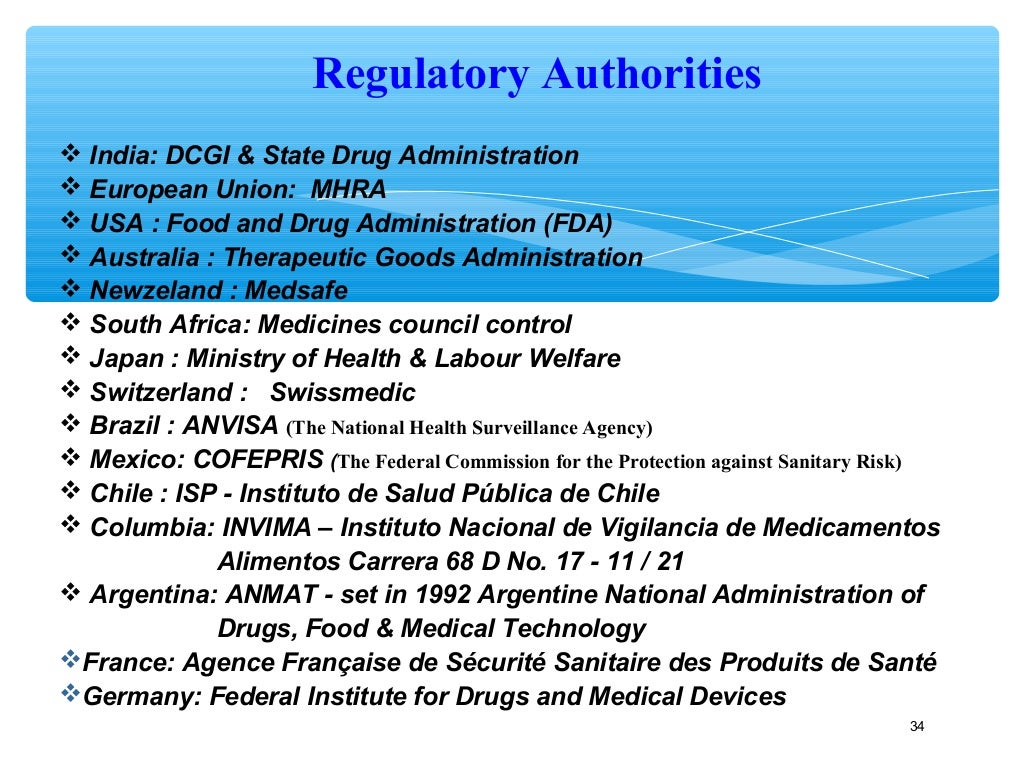 Drug Regulatory affairs