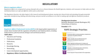 Regulatory Affairs Ccertification (RAC)