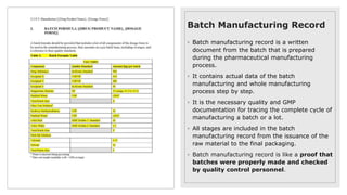 documentation in pharmaceutical industry and generic product ...