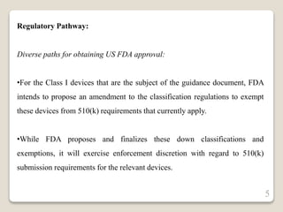 Regulatory approval process for invitro diagnostics in us | PPTX