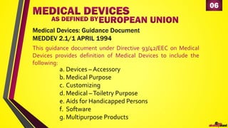 Regulatory Approval Process for Medical Devices in EU - Presentation by ...