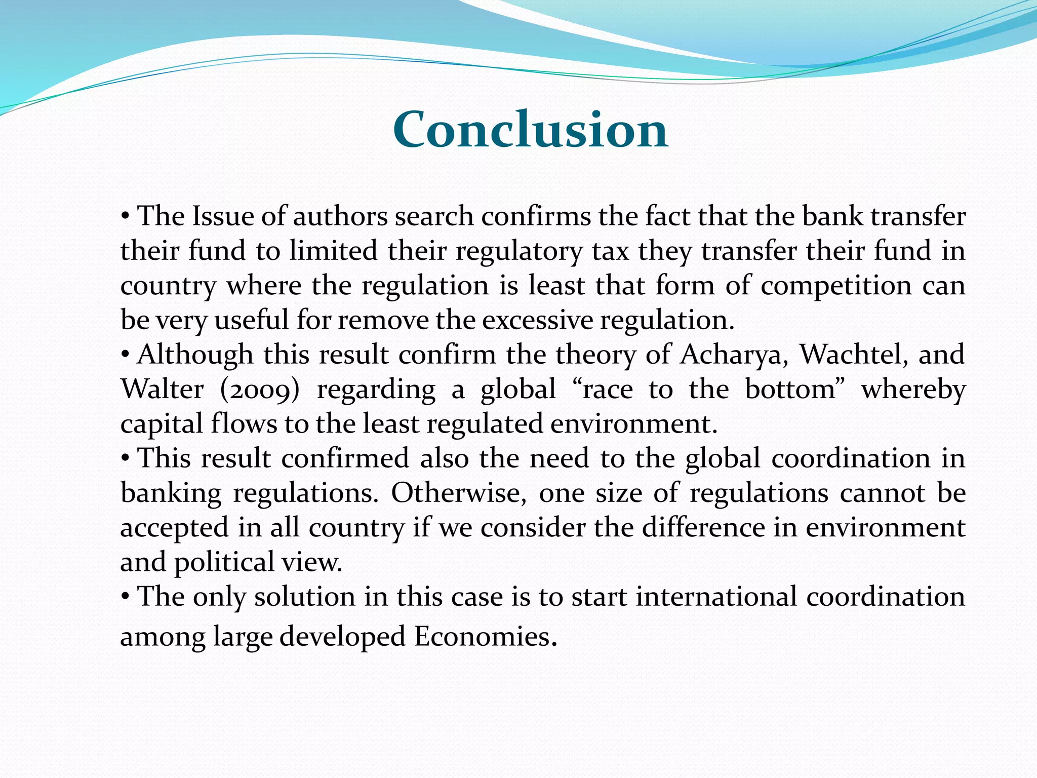 Regulatory Arbitrage & International Bank Flows | PPTX