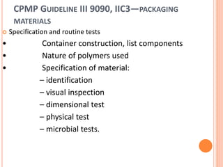 Regulatory aspects of packaging | PPTX