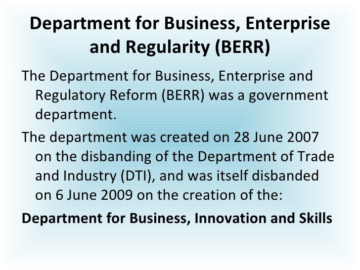Regulatory bodies